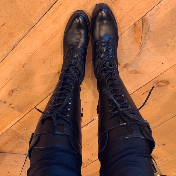 frye julie combat boot tall